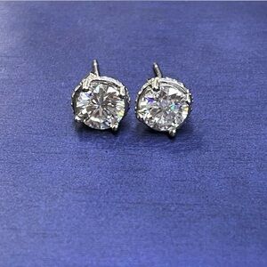Elegant Silver Stud Earrings